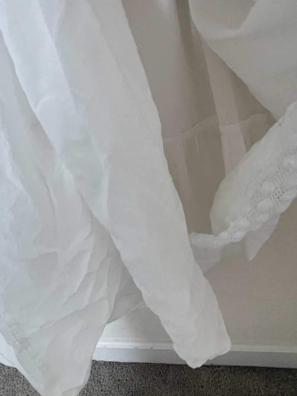 LOVESHACKFANCY Tiered Maxi Dress Laced Size M White Cottagecore Prairie Cotton - Picture 11 of 15
